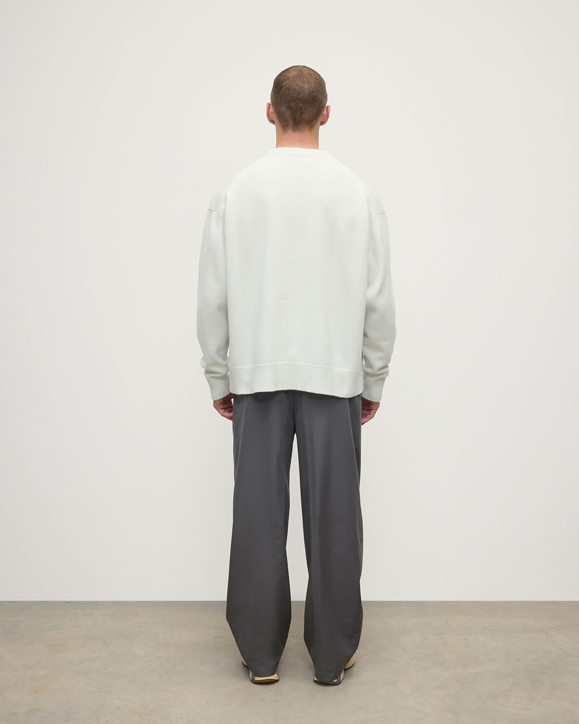 Oversized White Cashmere Jumper