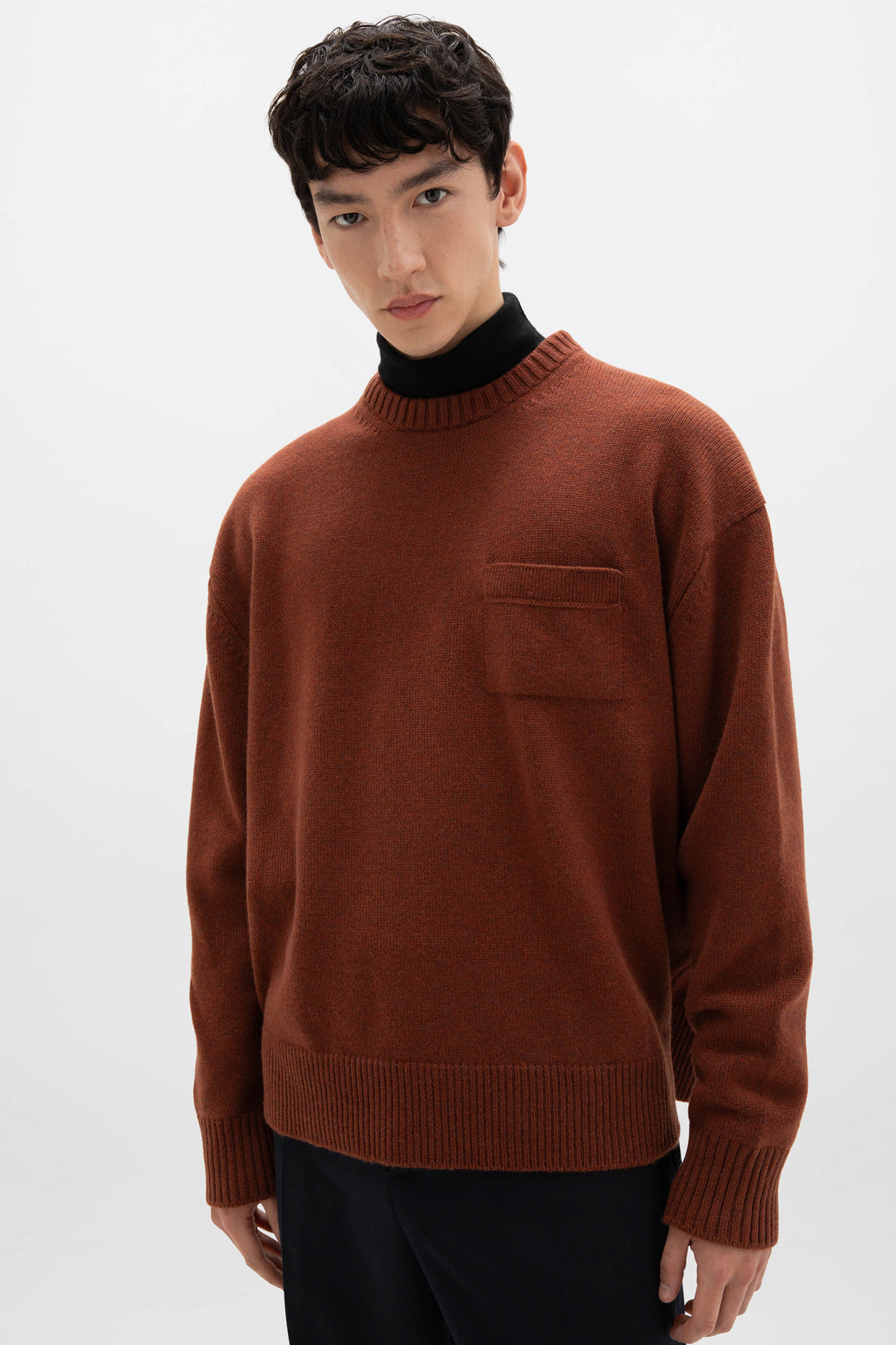 Oversized Red Cashmere Jumper