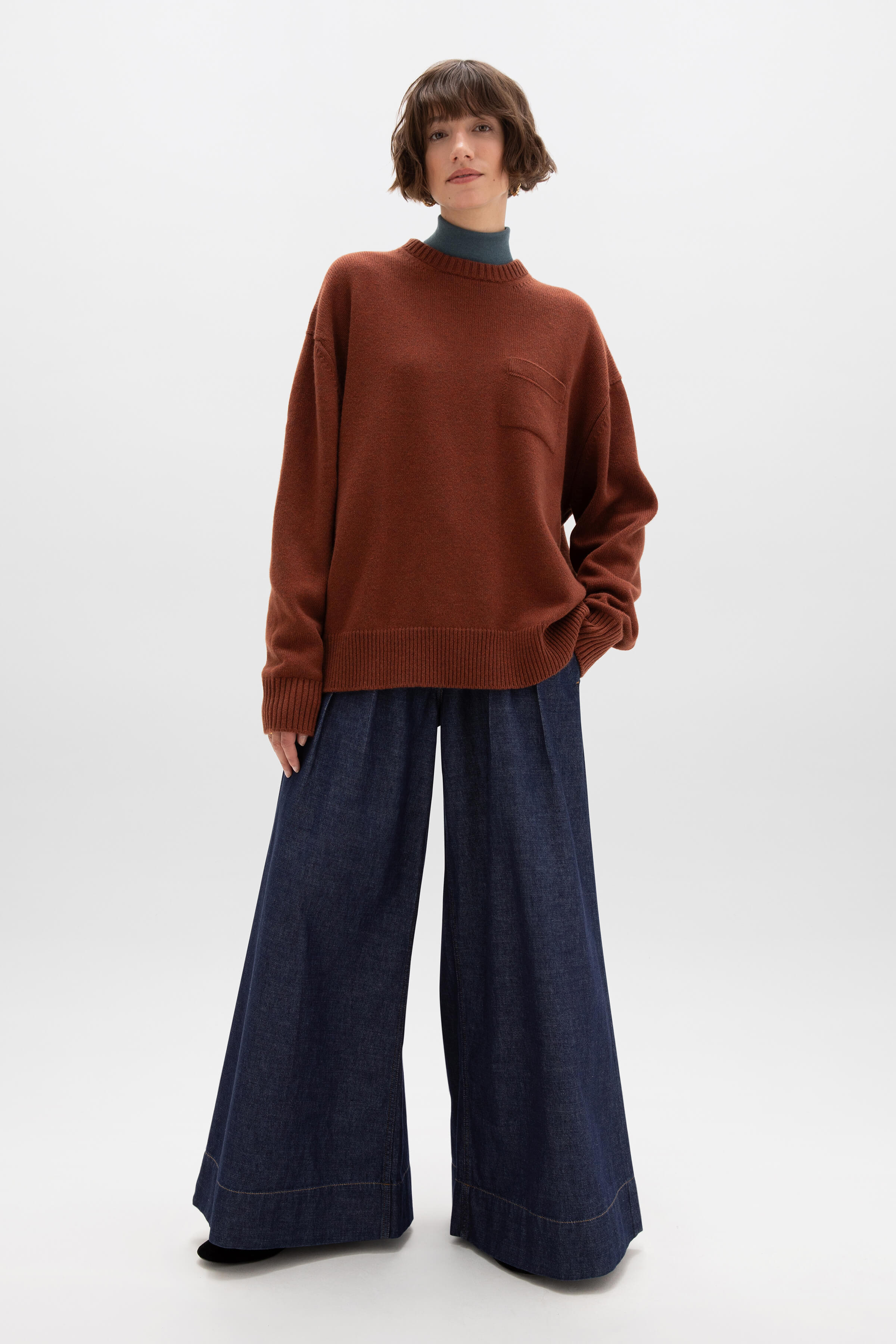 Oversized Red Cashmere Jumper
