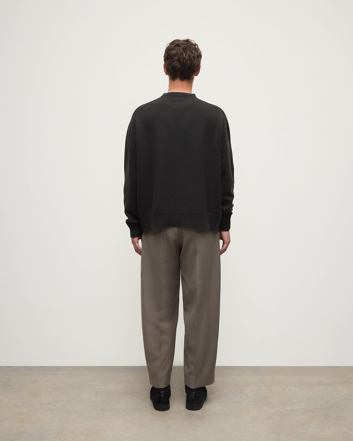 Oversized Dark Grey Cashmere Jumper