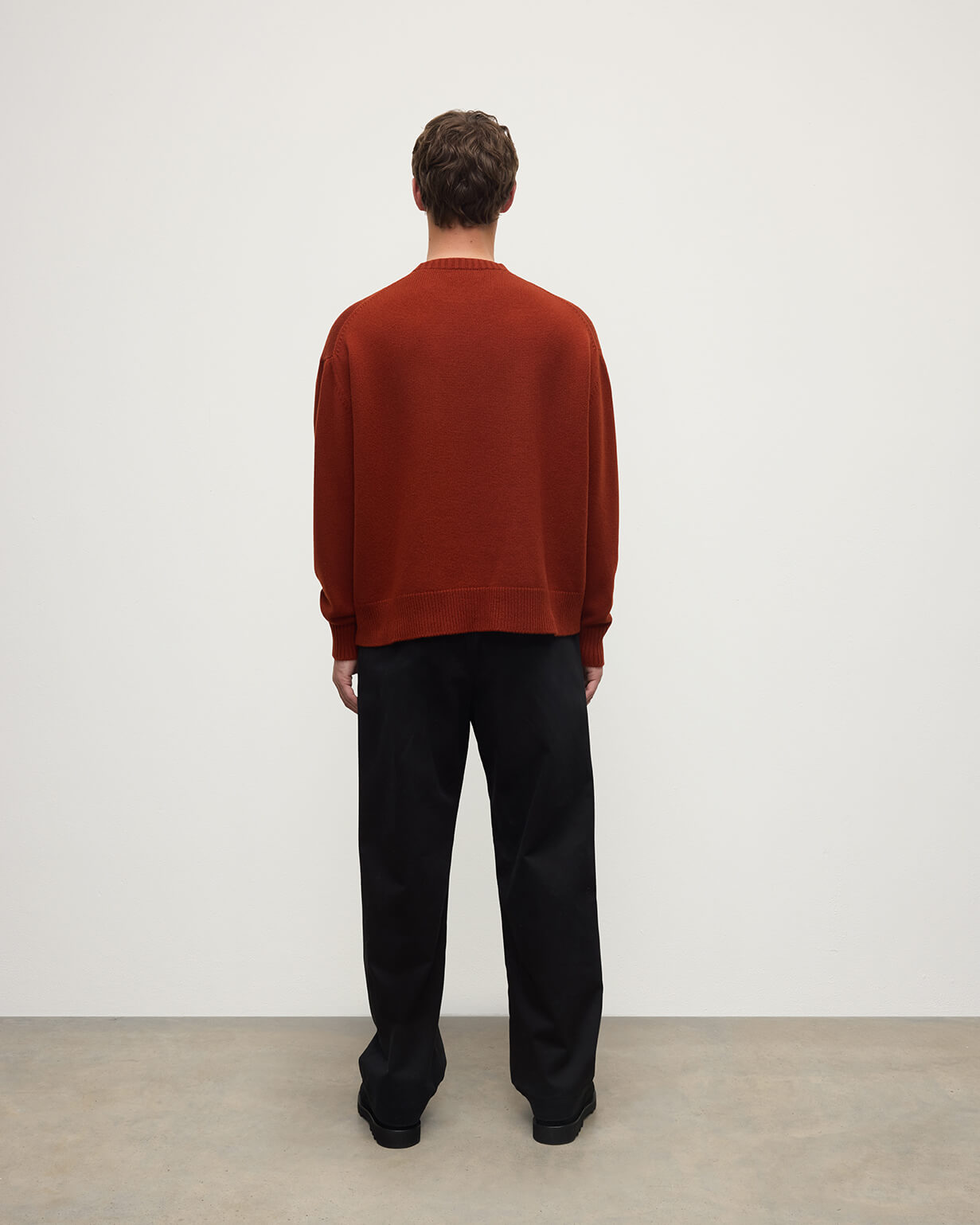Oversized Dark Red Cashmere Jumper