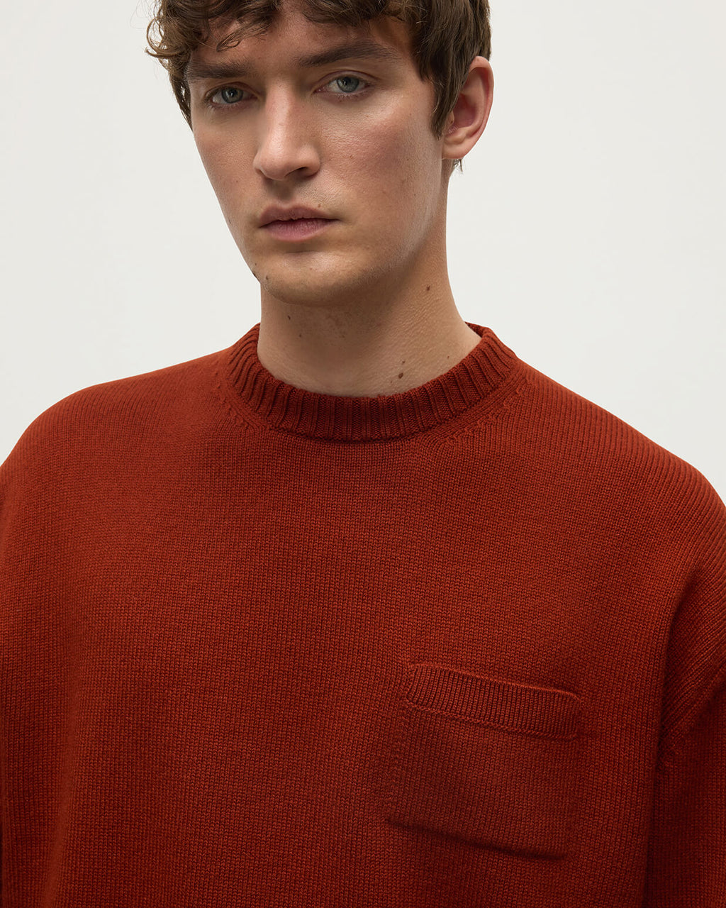 Oversized Dark Red Cashmere Jumper