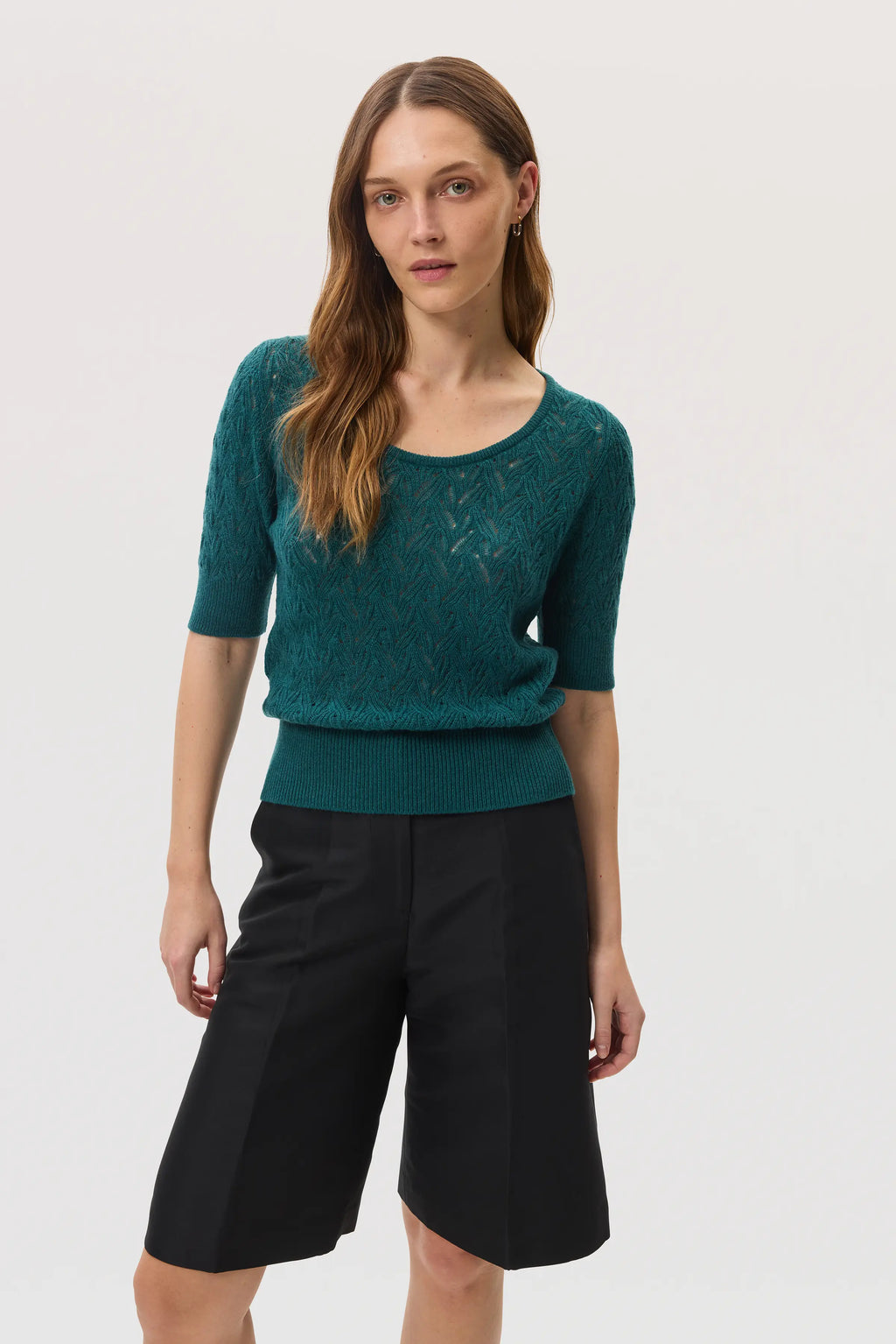 Feather Lace Cashmere Jumper