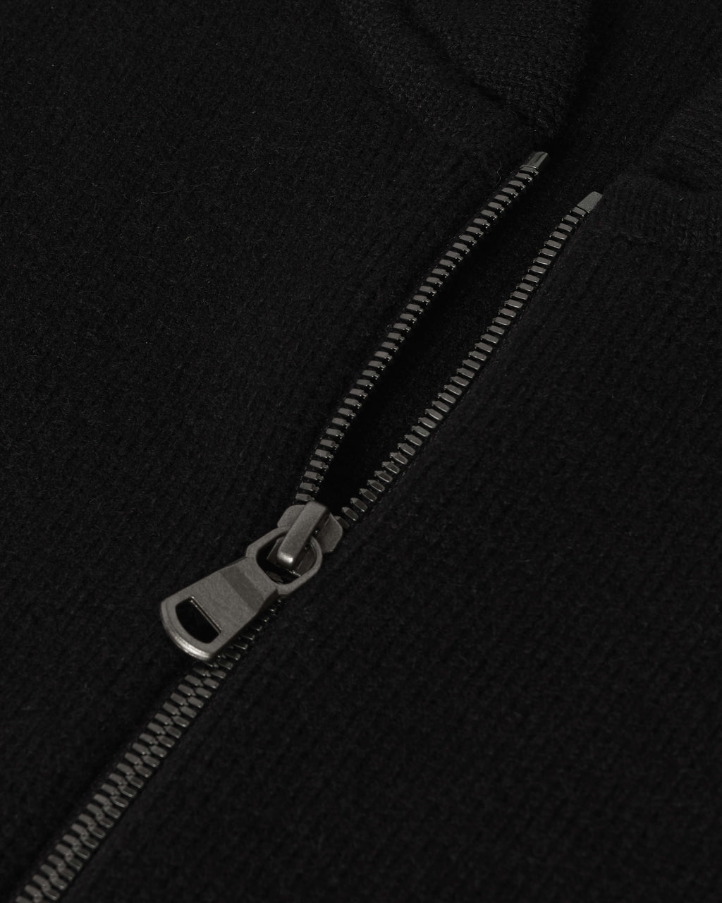 Cashmere Milano Stitch Black Zip Jacket