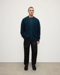 Plaited Texture Dark Green Cashmere Cardigan