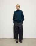 High Neck Bottle Green Cashmere Jumper