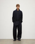 Pioneer Navy to Black Shawl Collar Cashmere Cardigan