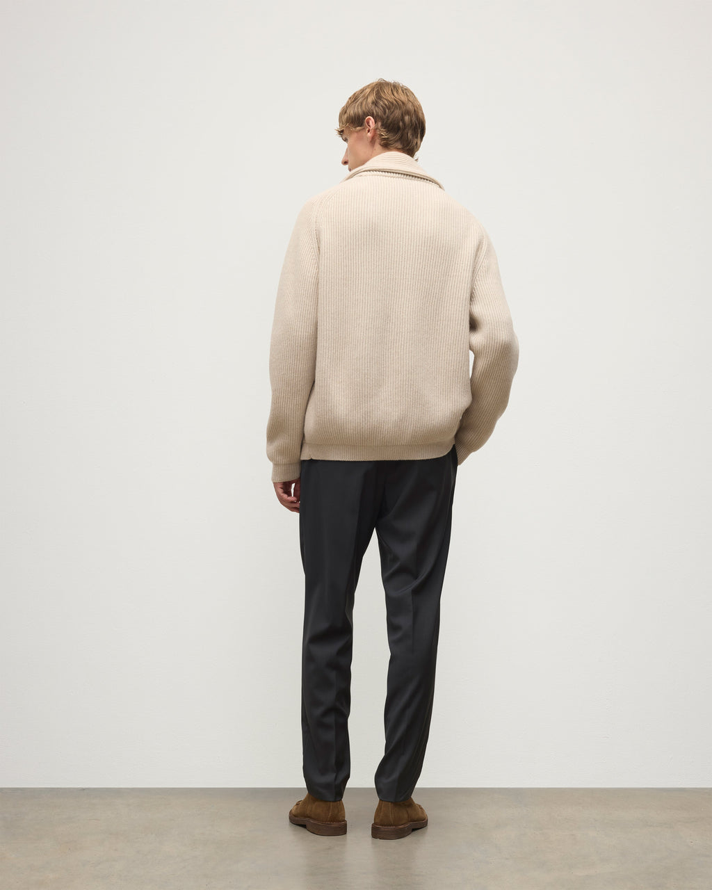 Pioneer Natural Shawl Collar Cashmere Cardigan