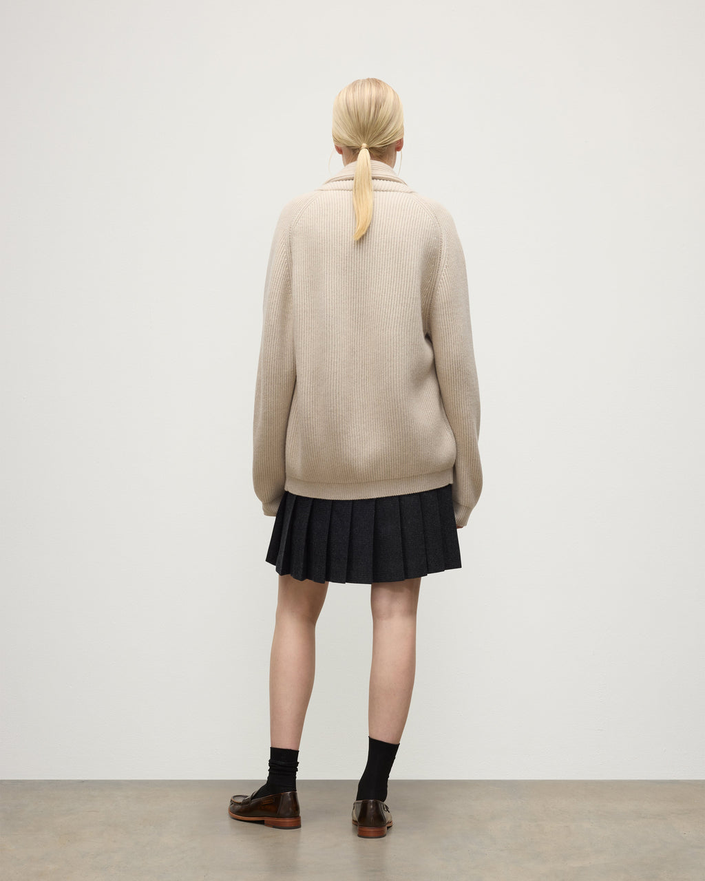 Pioneer Natural Shawl Collar Cashmere Cardigan