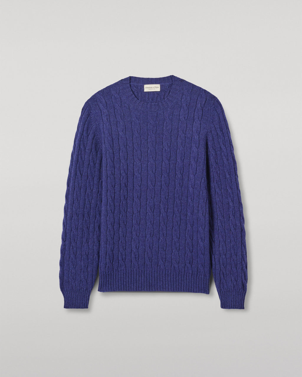 Calder Blue Cable Cashmere Jumper