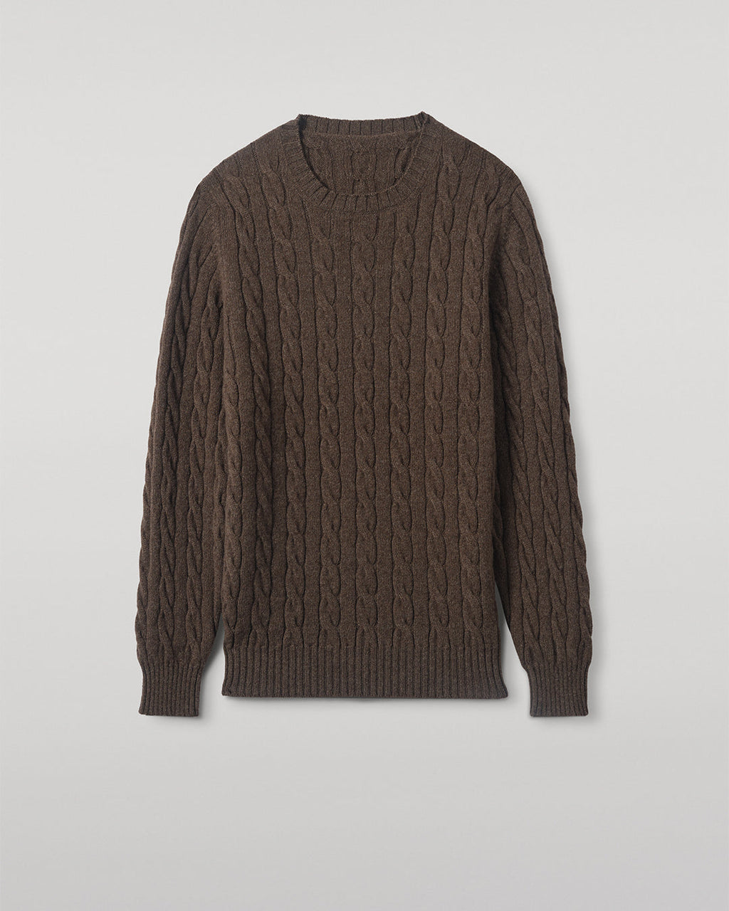 Calder Brown Cable Cashmere Jumper