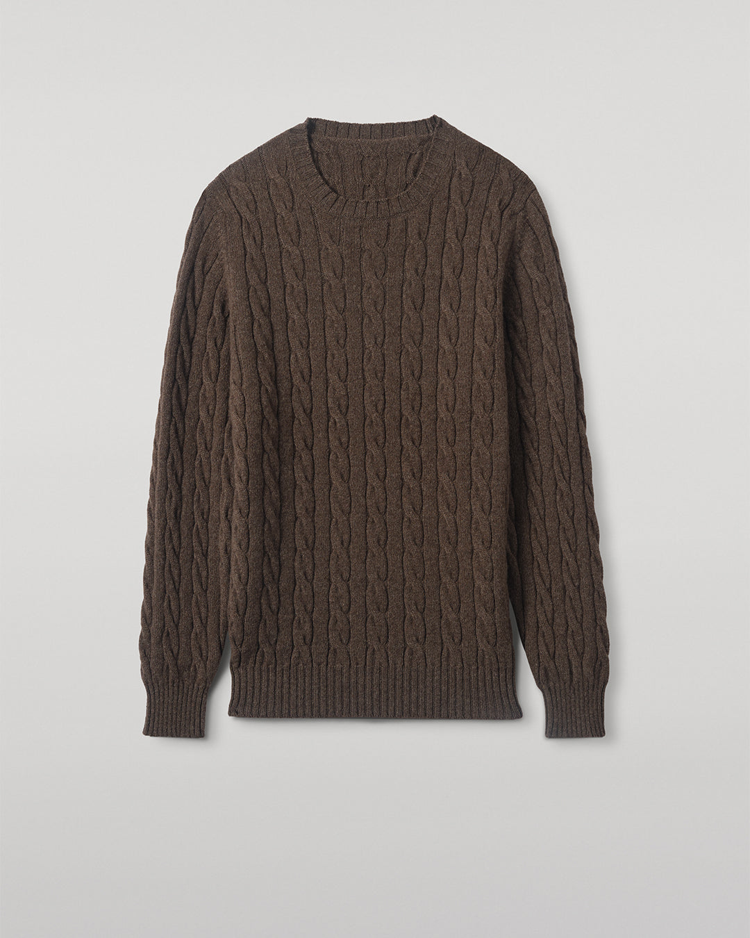 Calder Brown Cable Cashmere Jumper