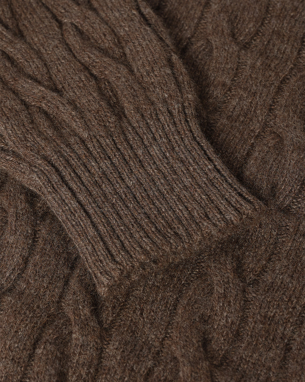 Calder Brown Cable Cashmere Jumper