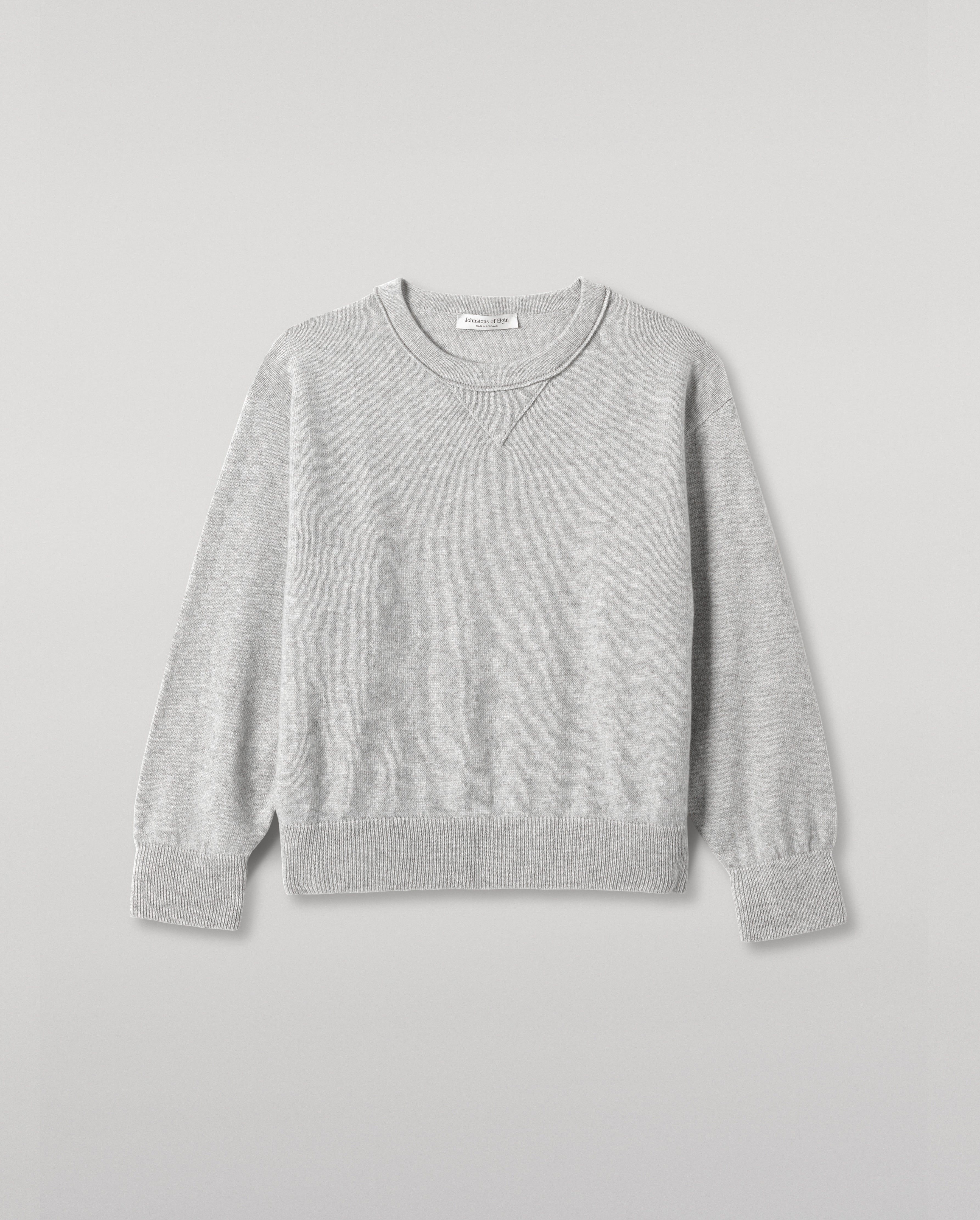 Stella Pale Grey Cashmere Sweatshirt