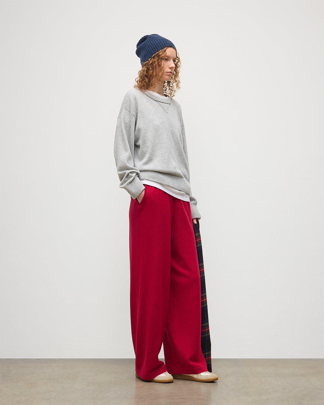 Stella Pale Grey Cashmere Sweatshirt