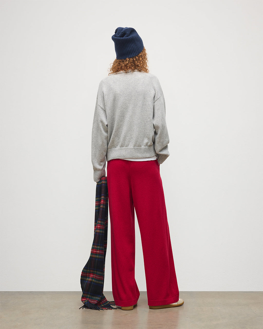 Stella Pale Grey Cashmere Sweatshirt
