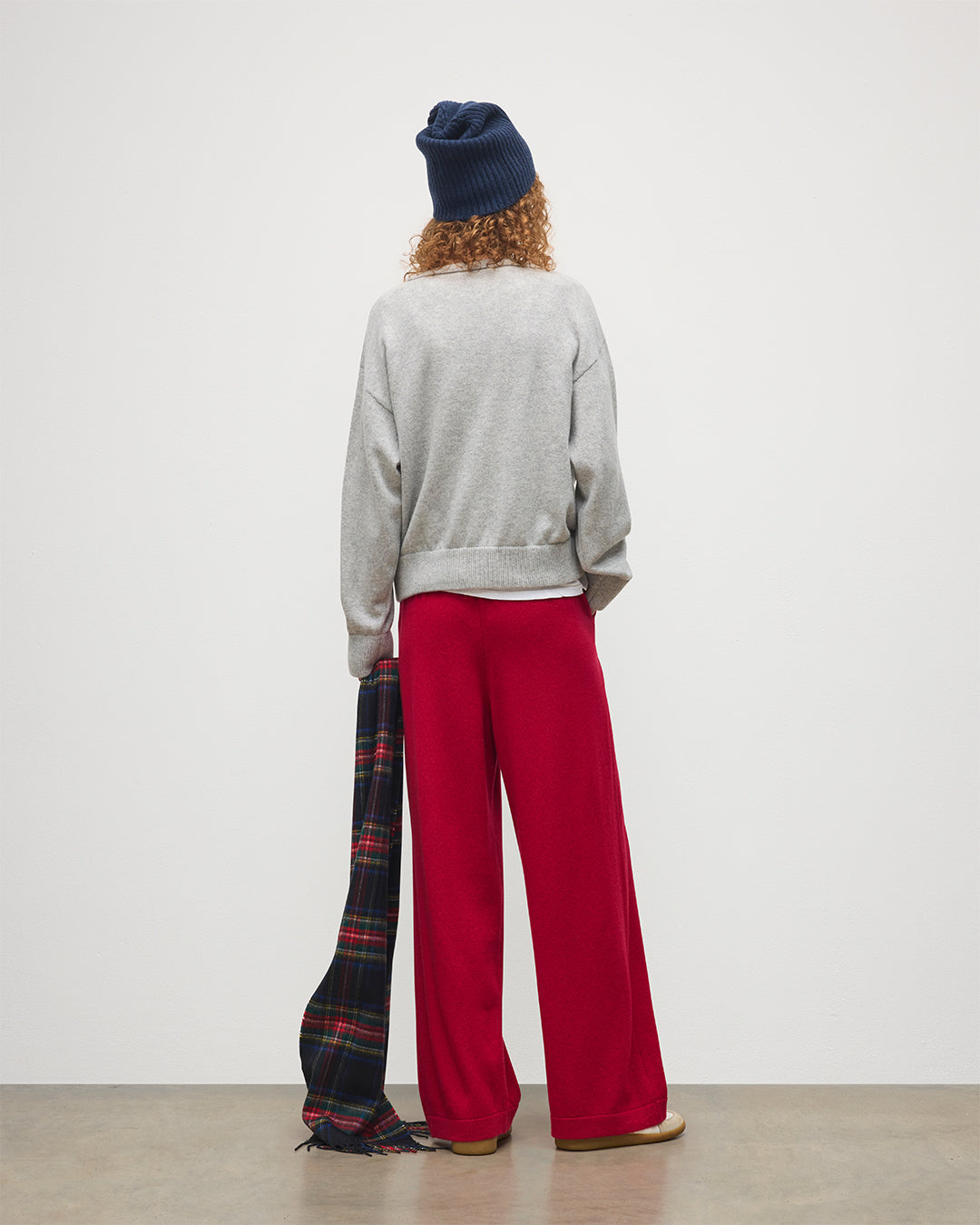 Stella Pale Grey Cashmere Sweatshirt