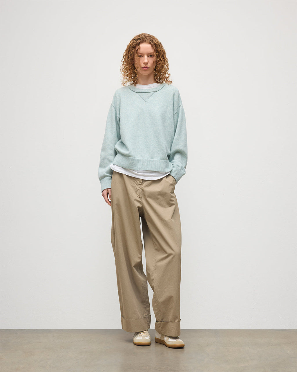 Stella Light Green Cashmere Sweatshirt