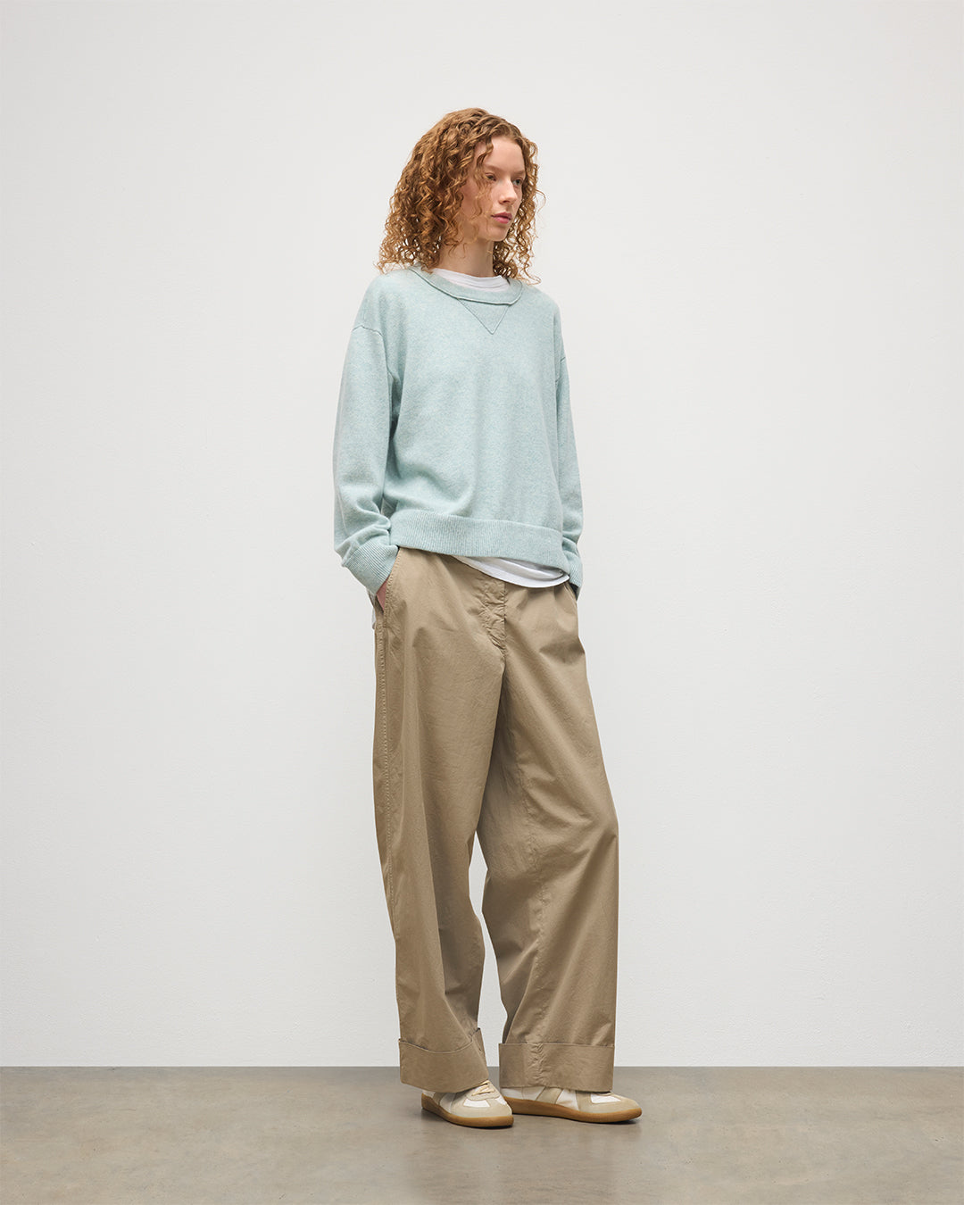 Stella Light Green Cashmere Sweatshirt