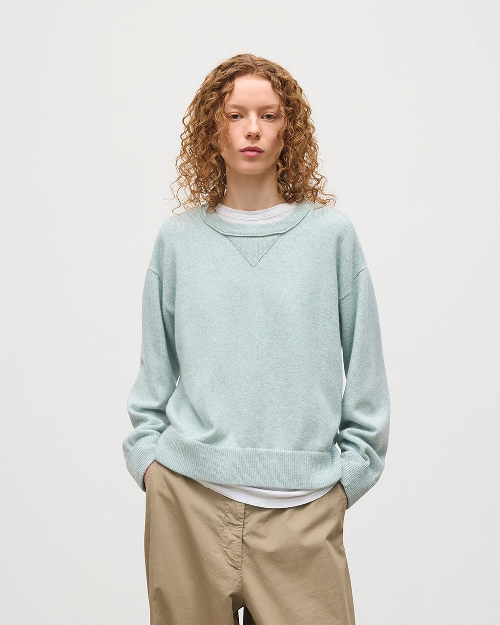 Stella Light Green Cashmere Sweatshirt