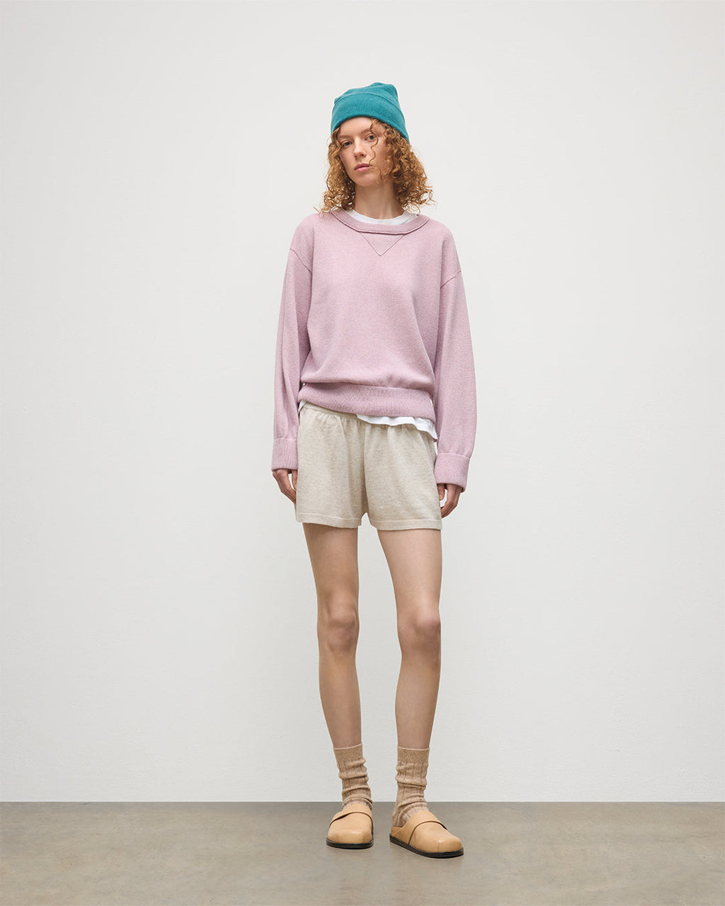 Stella Light Pink Cashmere Sweatshirt