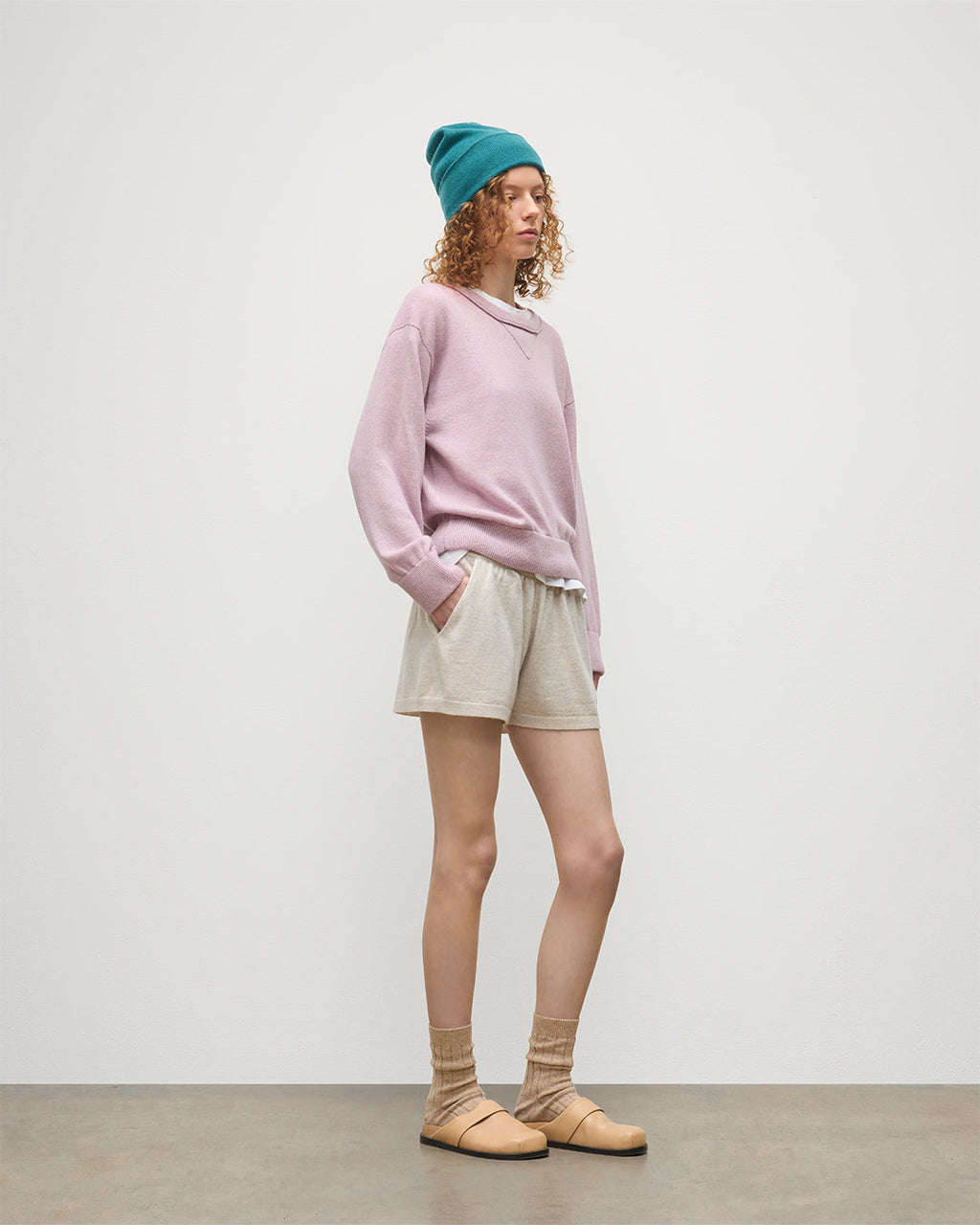 Stella Light Pink Cashmere Sweatshirt