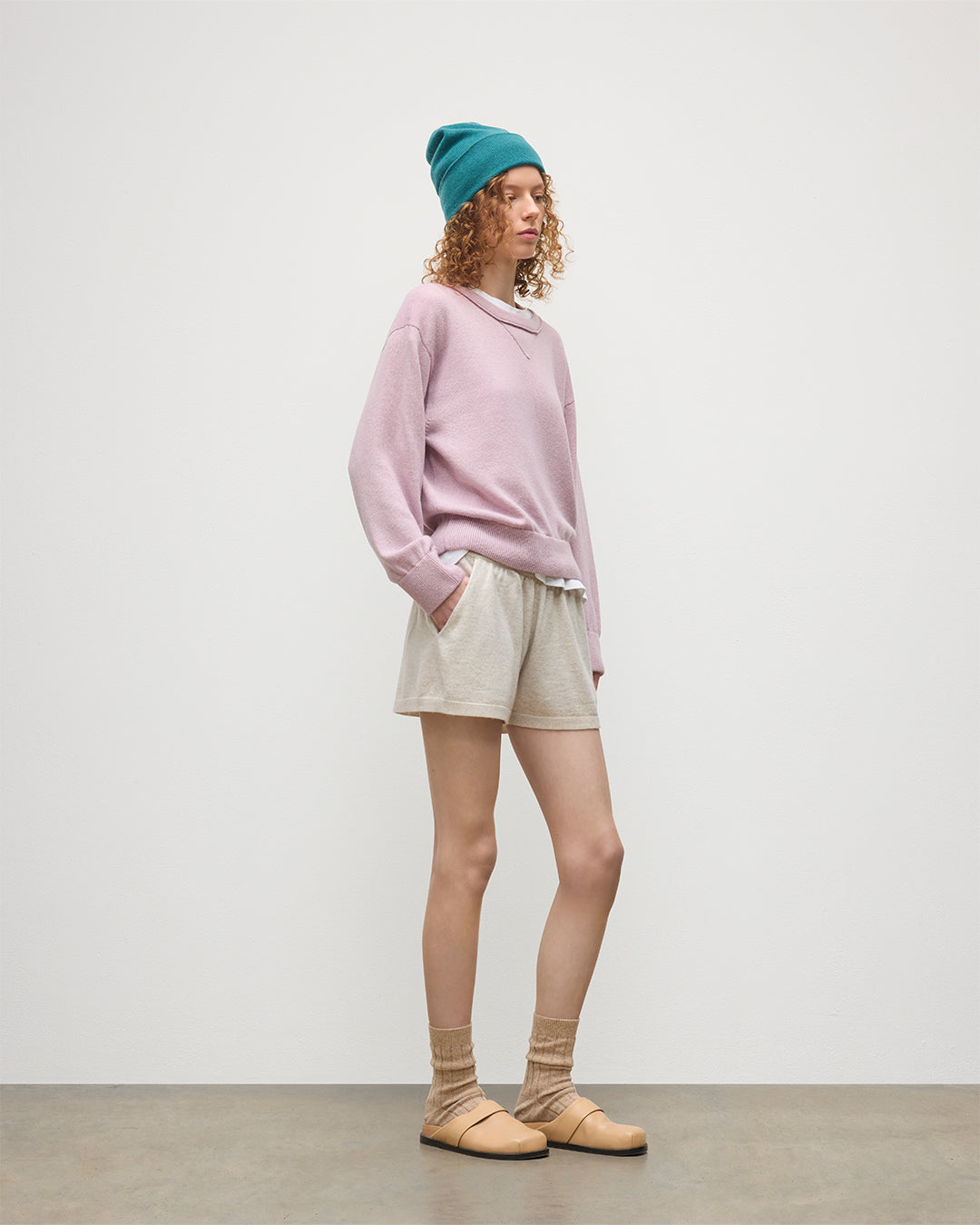Stella Light Pink Cashmere Sweatshirt
