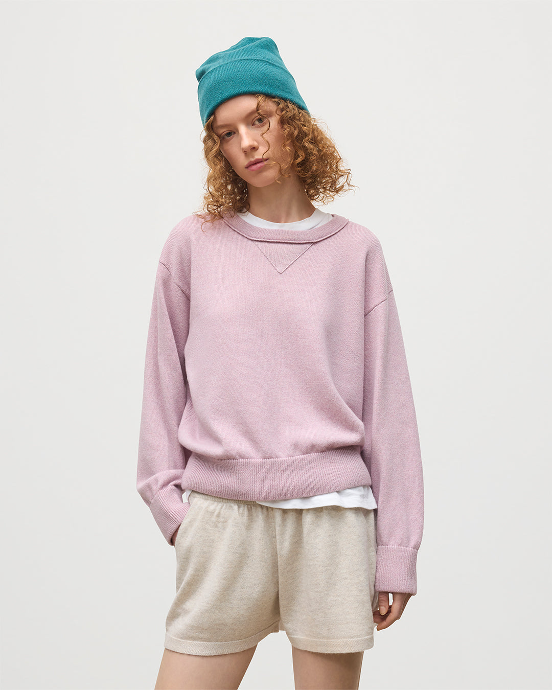 Stella Light Pink Cashmere Sweatshirt
