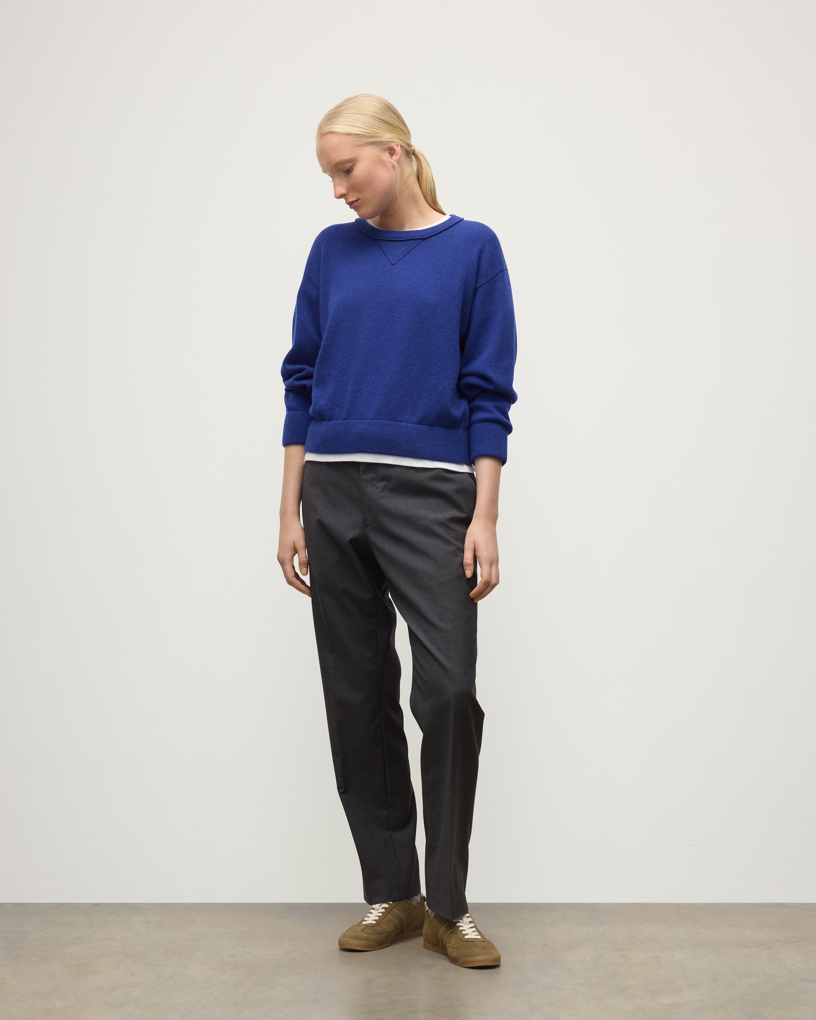 Stella Blue Cashmere Sweatshirt