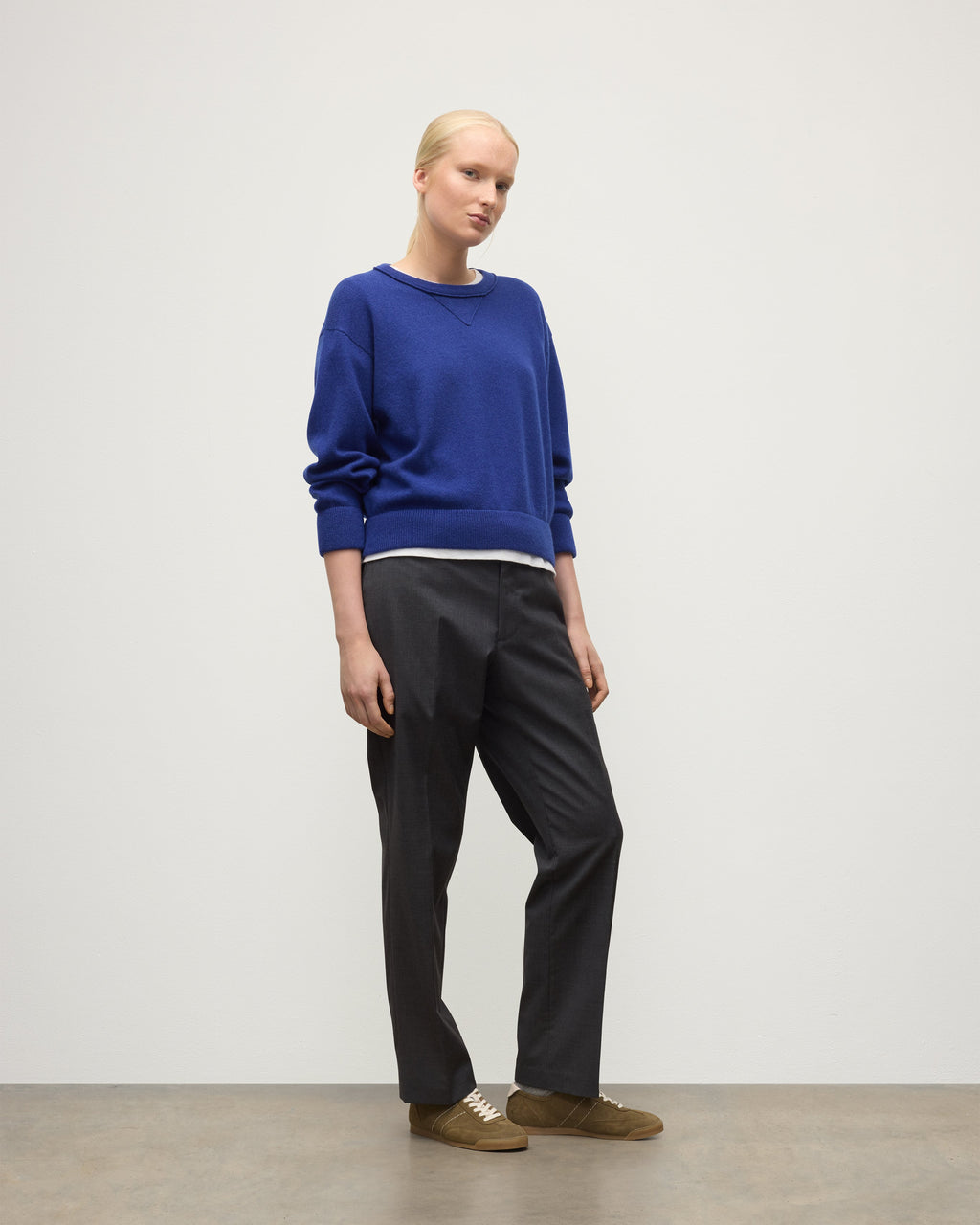 Stella Blue Cashmere Sweatshirt