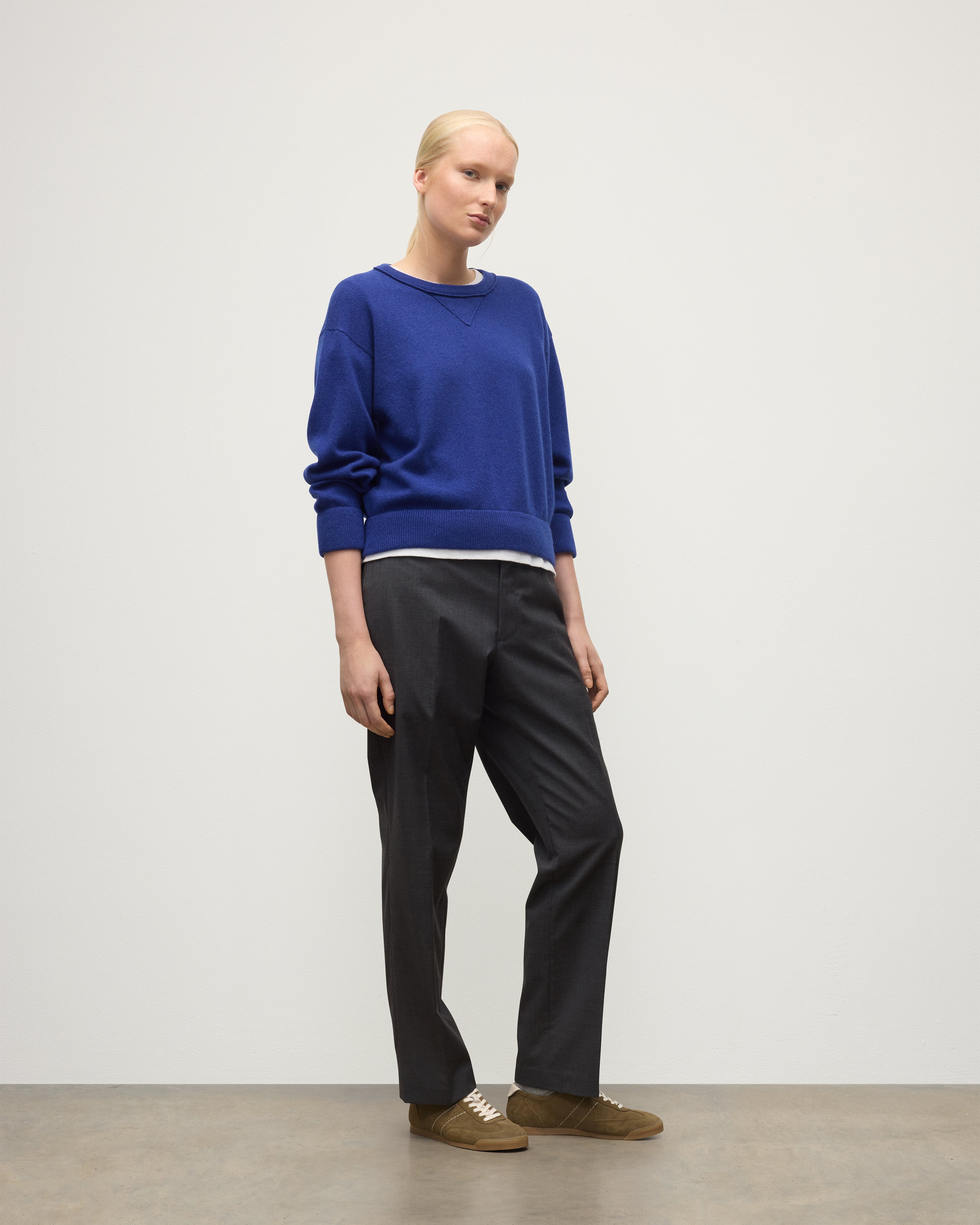 Stella Blue Cashmere Sweatshirt