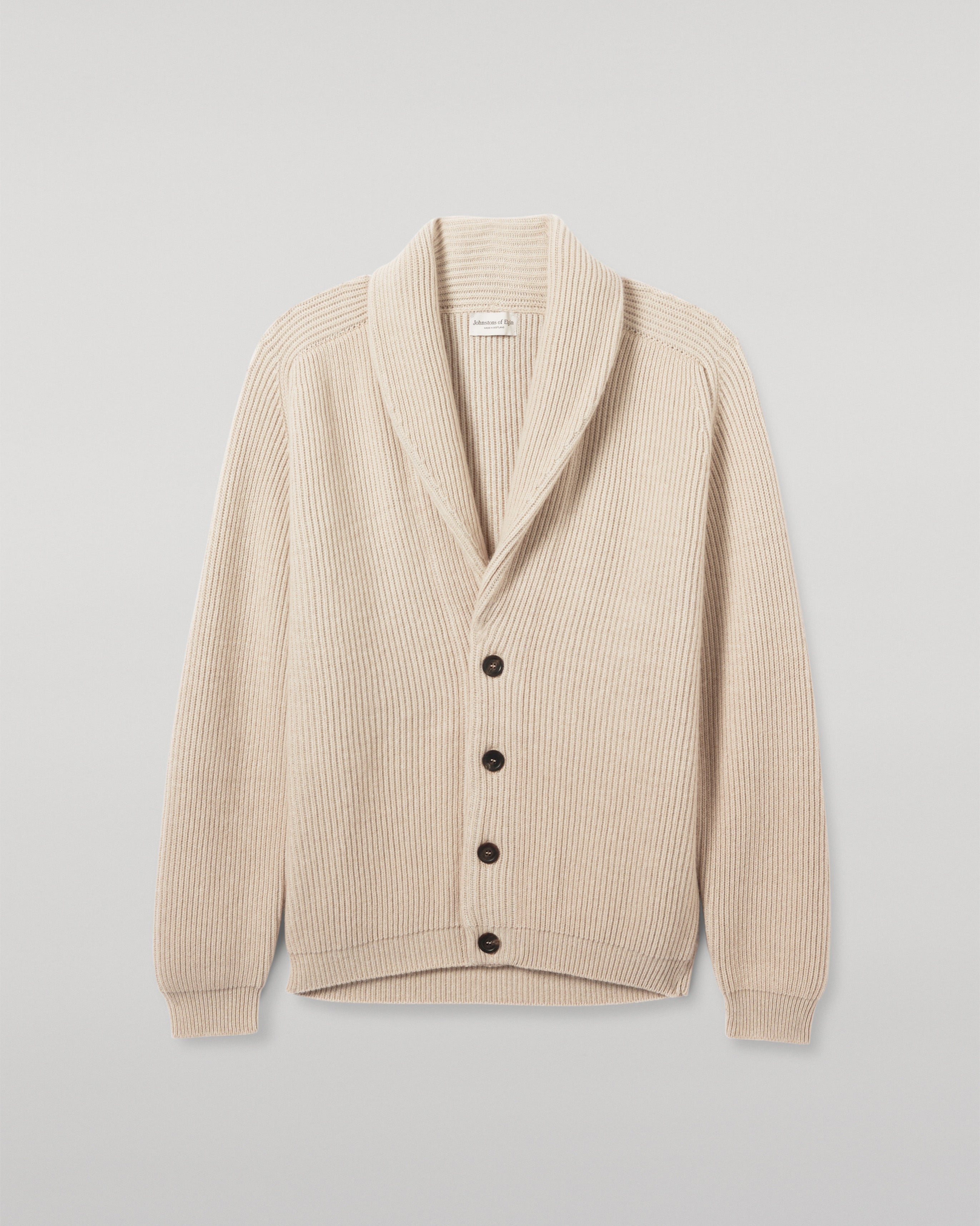 Pioneer Natural Shawl Collar Cashmere Cardigan