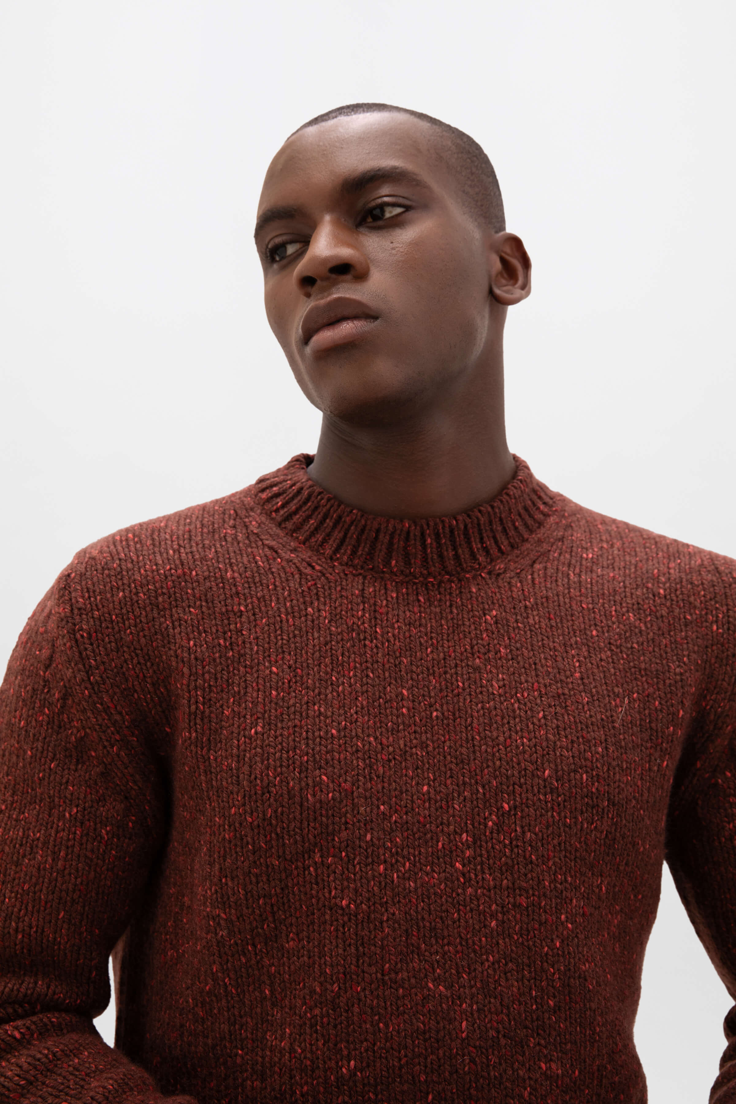 Aran Cashmere Donegal Red Jumper
