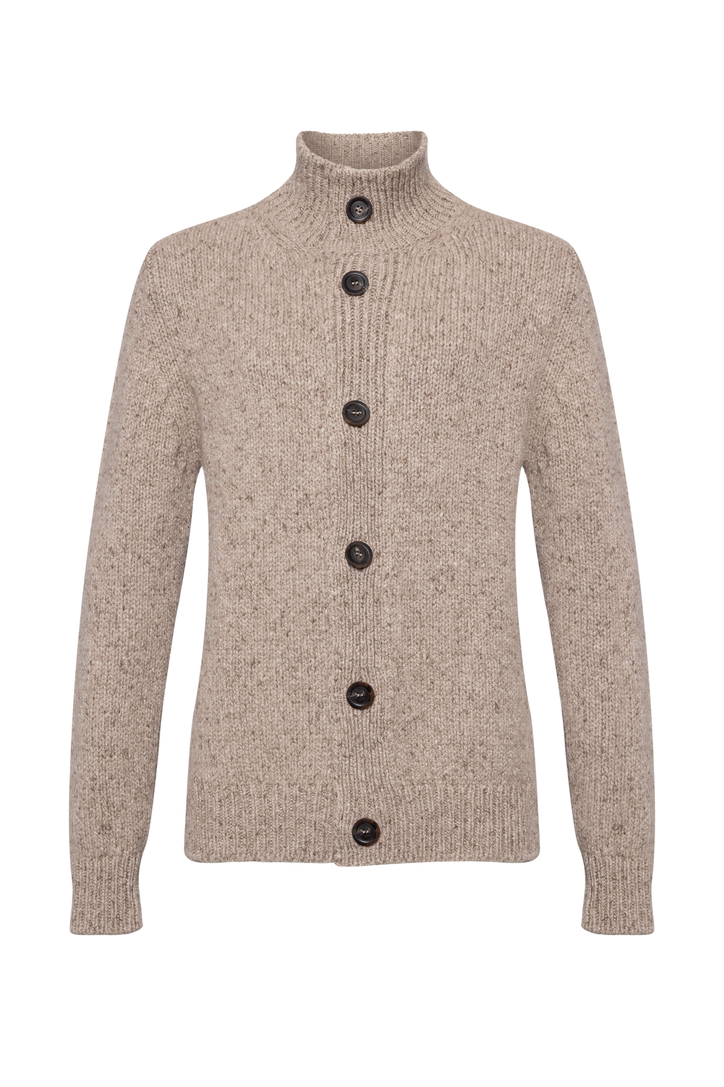 Donegal Cashmere Light Brown Cardigan