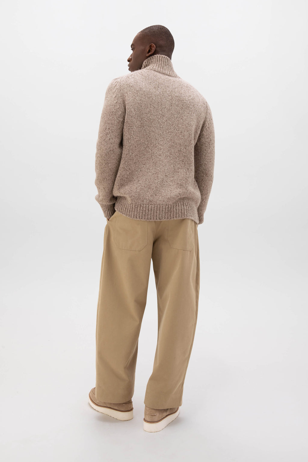 Donegal Cashmere Light Brown Cardigan
