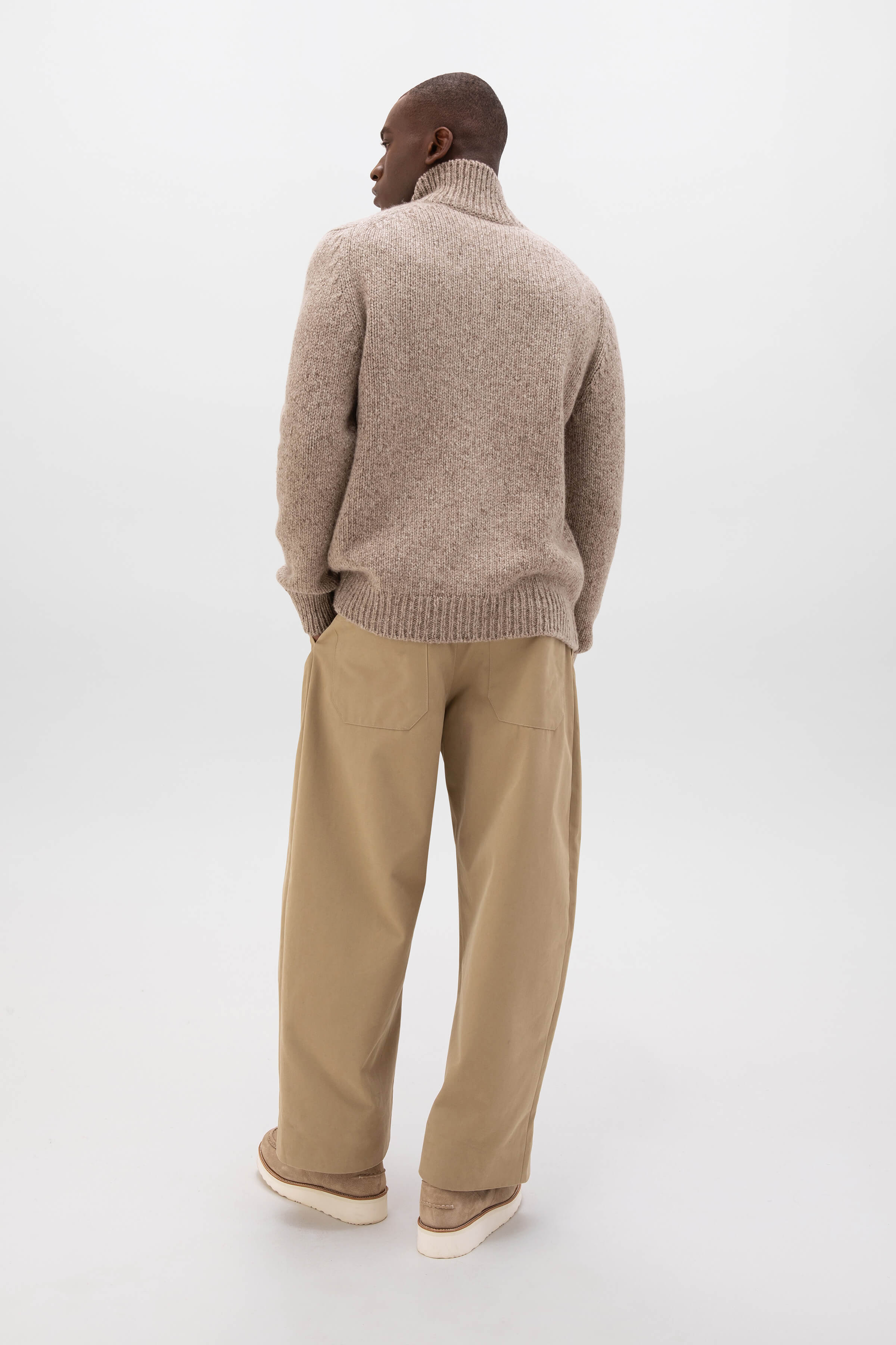 Donegal Cashmere Light Brown Cardigan