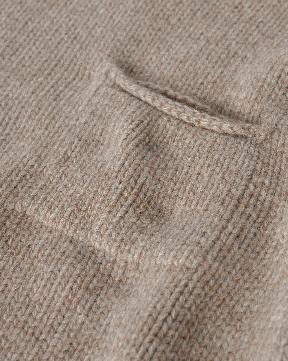Brown Cashmere Turtleneck Jumper