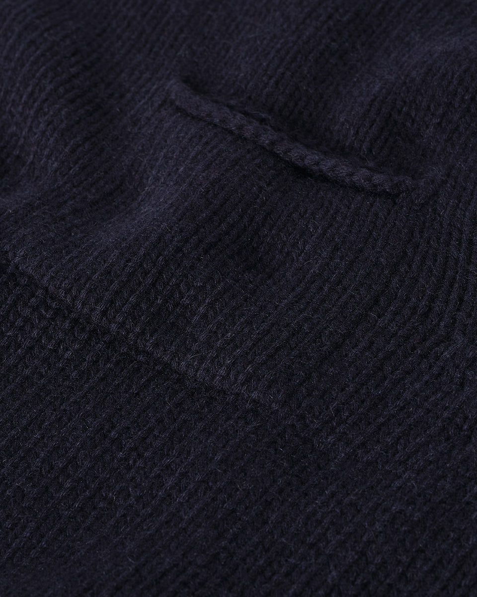 Dark Navy Cashmere Turtleneck Jumper