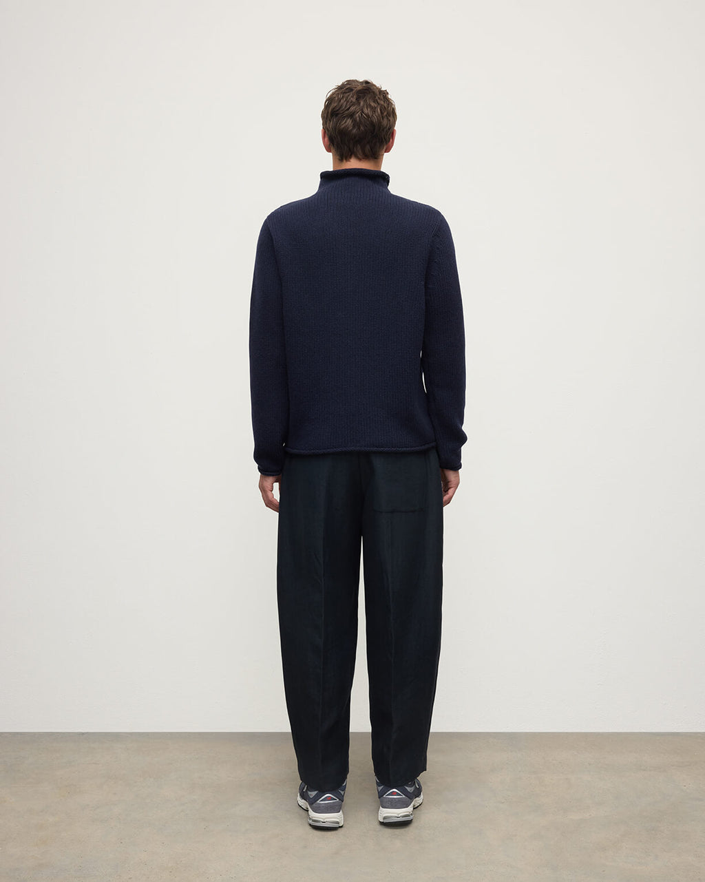Dark Navy Cashmere Turtleneck Jumper