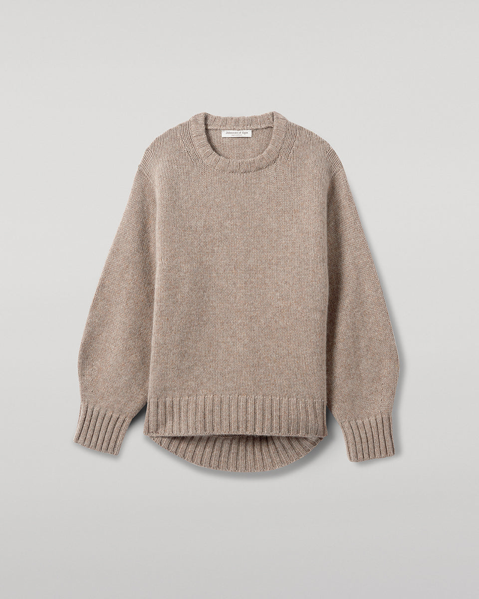 Relaxed Brown Cashmere Jumper