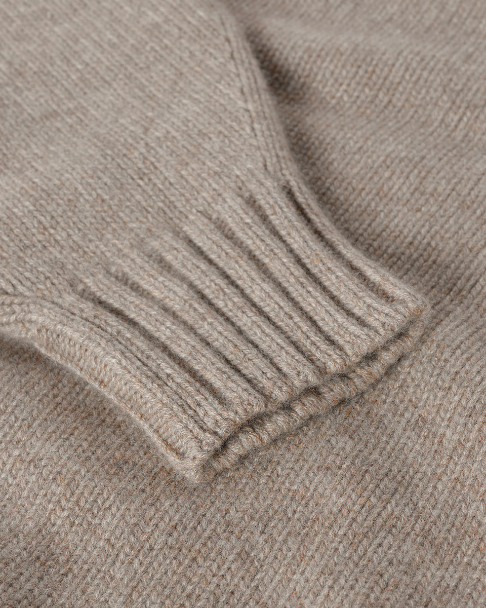Relaxed Brown Cashmere Jumper
