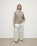 Relaxed Brown Cashmere Jumper