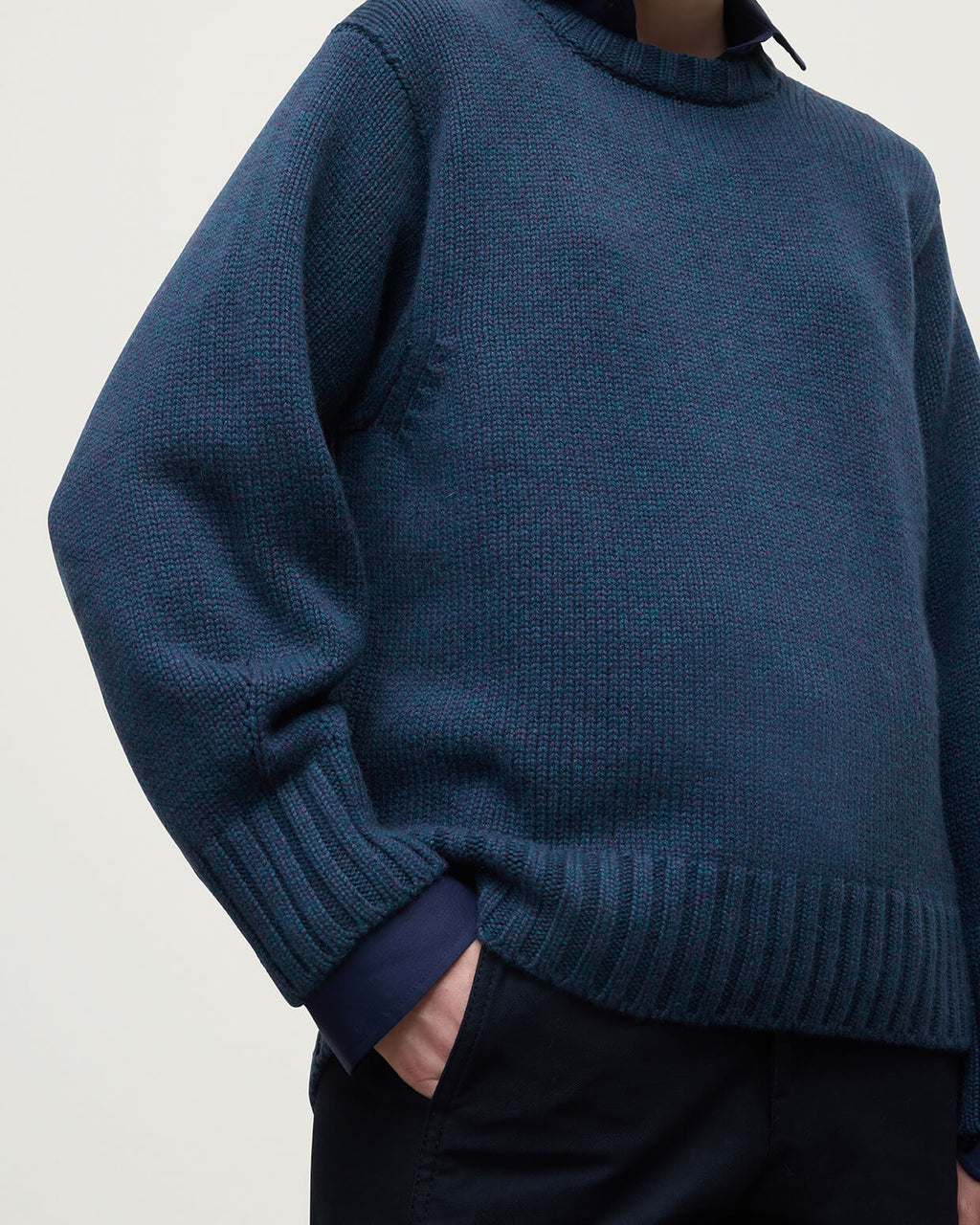 Relaxed Navy Cashmere Jumper