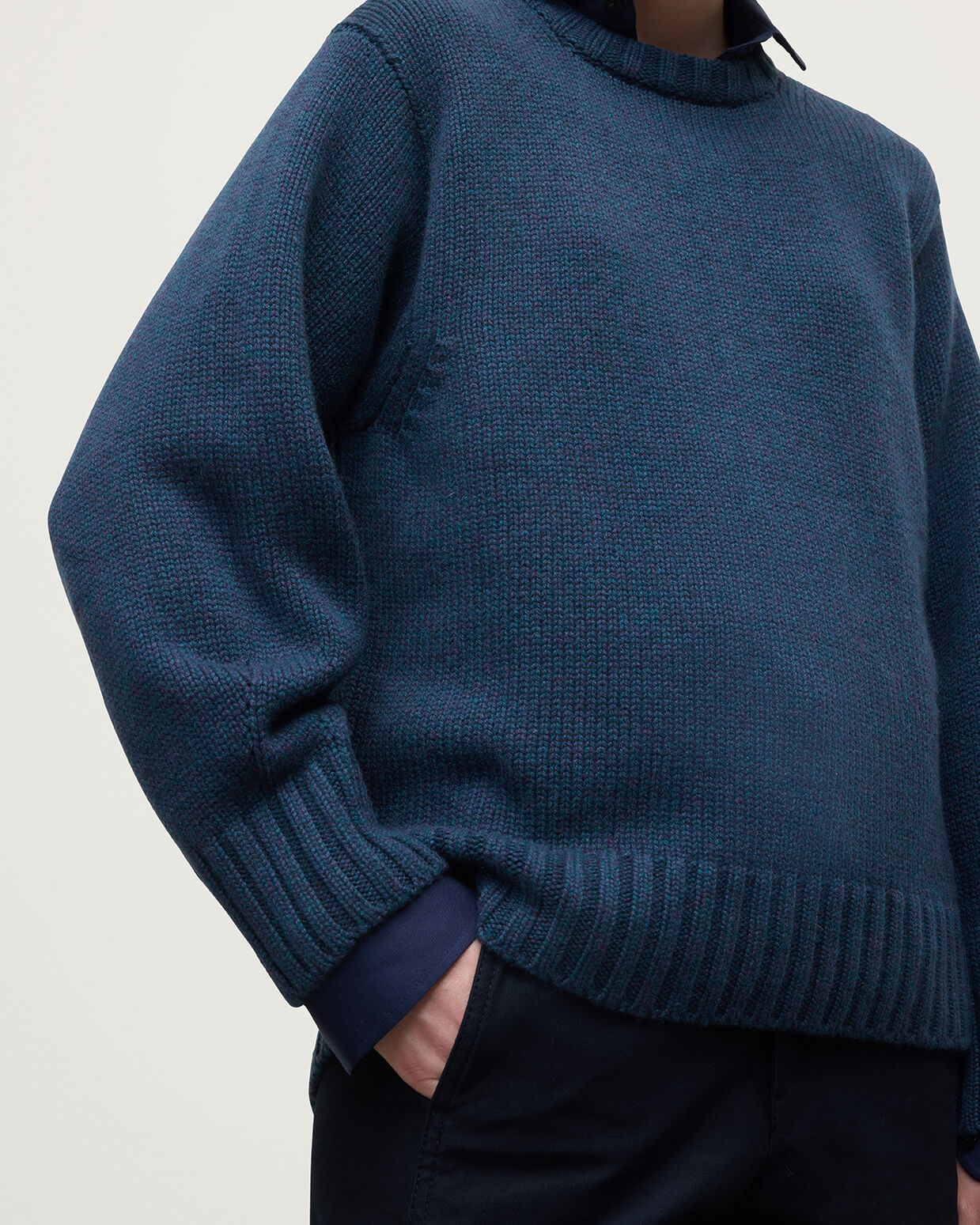 Relaxed Navy Cashmere Jumper