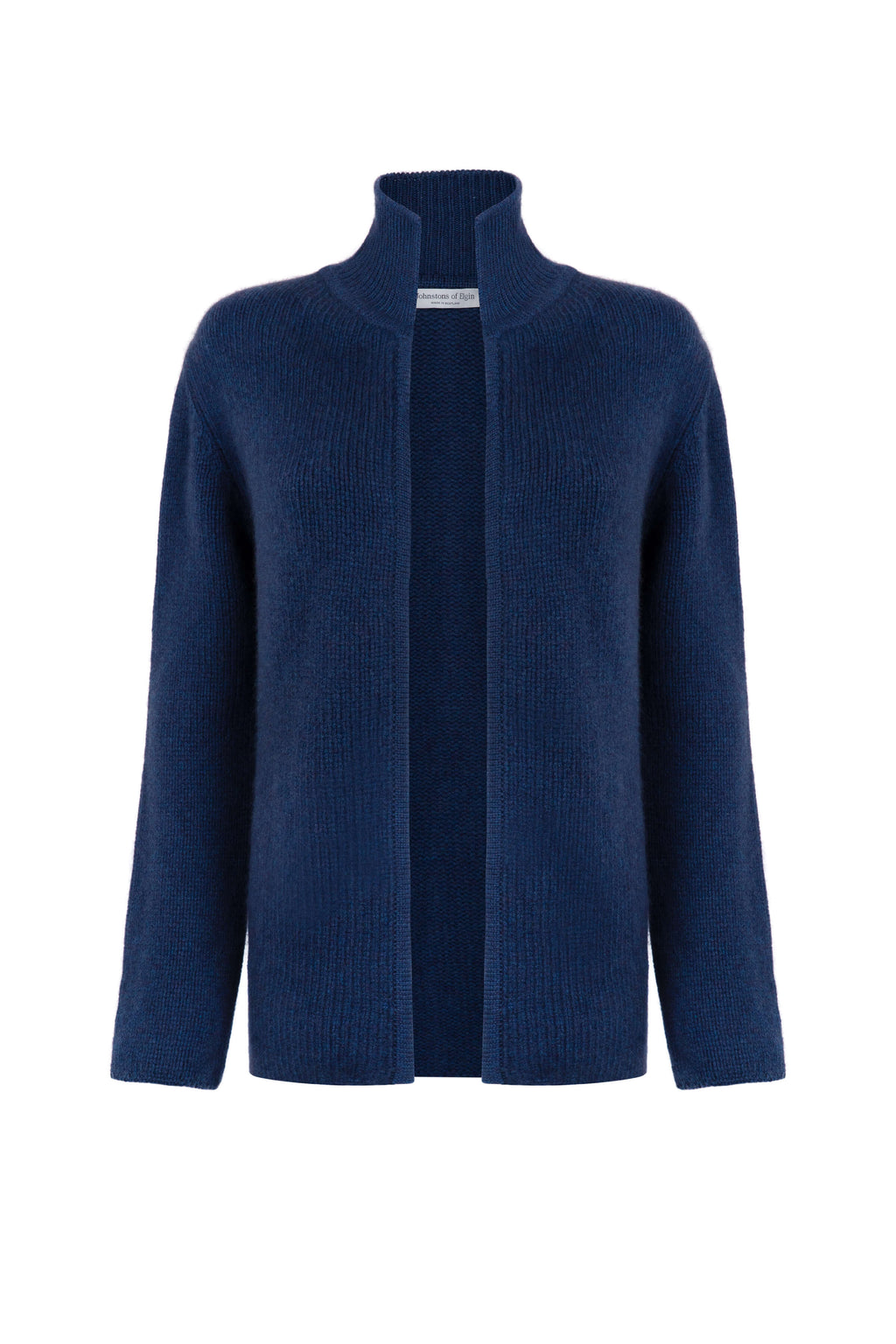 Edge to Edge Mid Blue Cashmere Cardigan