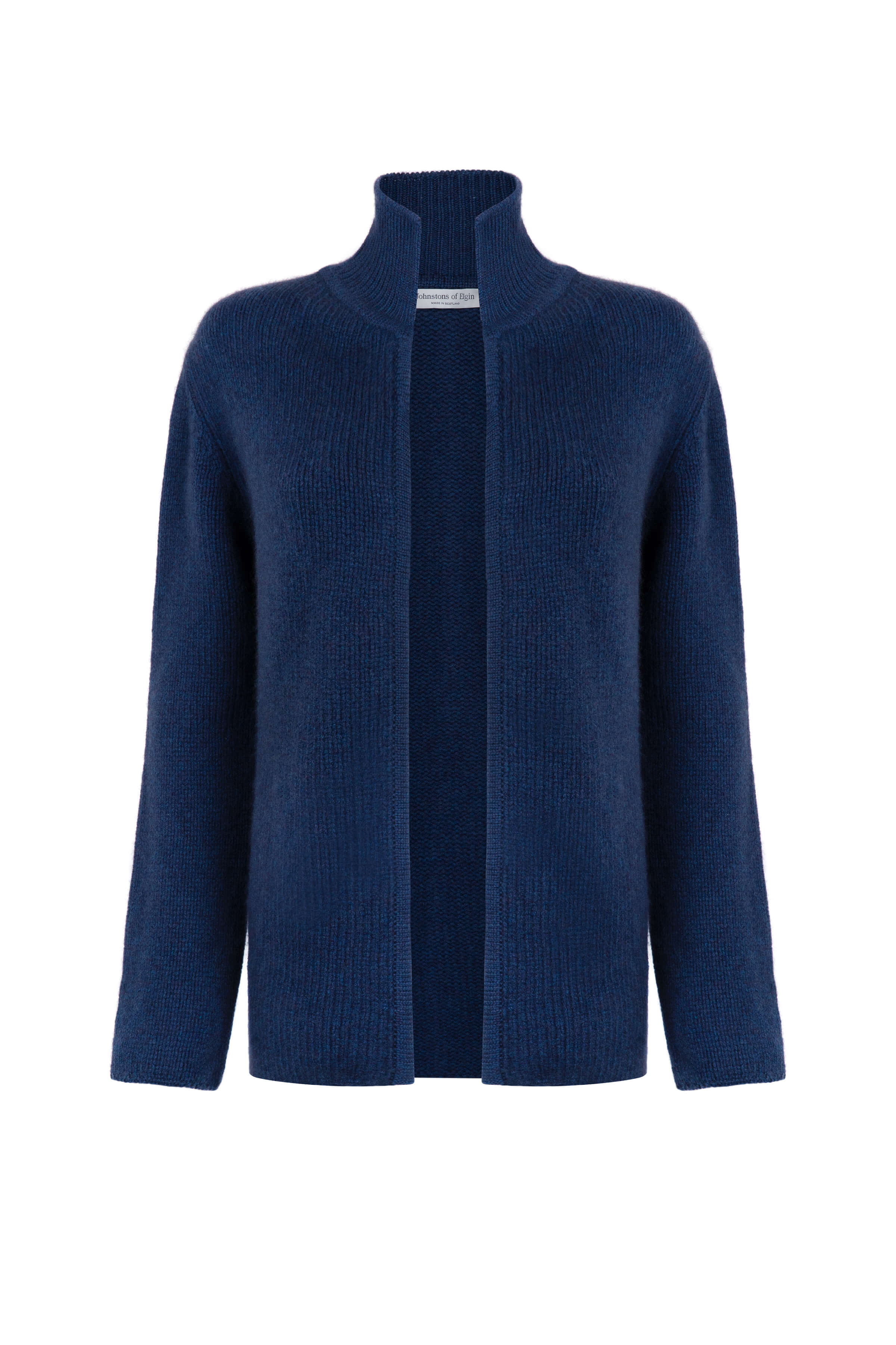 Edge to Edge Mid Blue Cashmere Cardigan