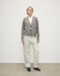 Donegal Cashmere Grey V Neck Cardigan