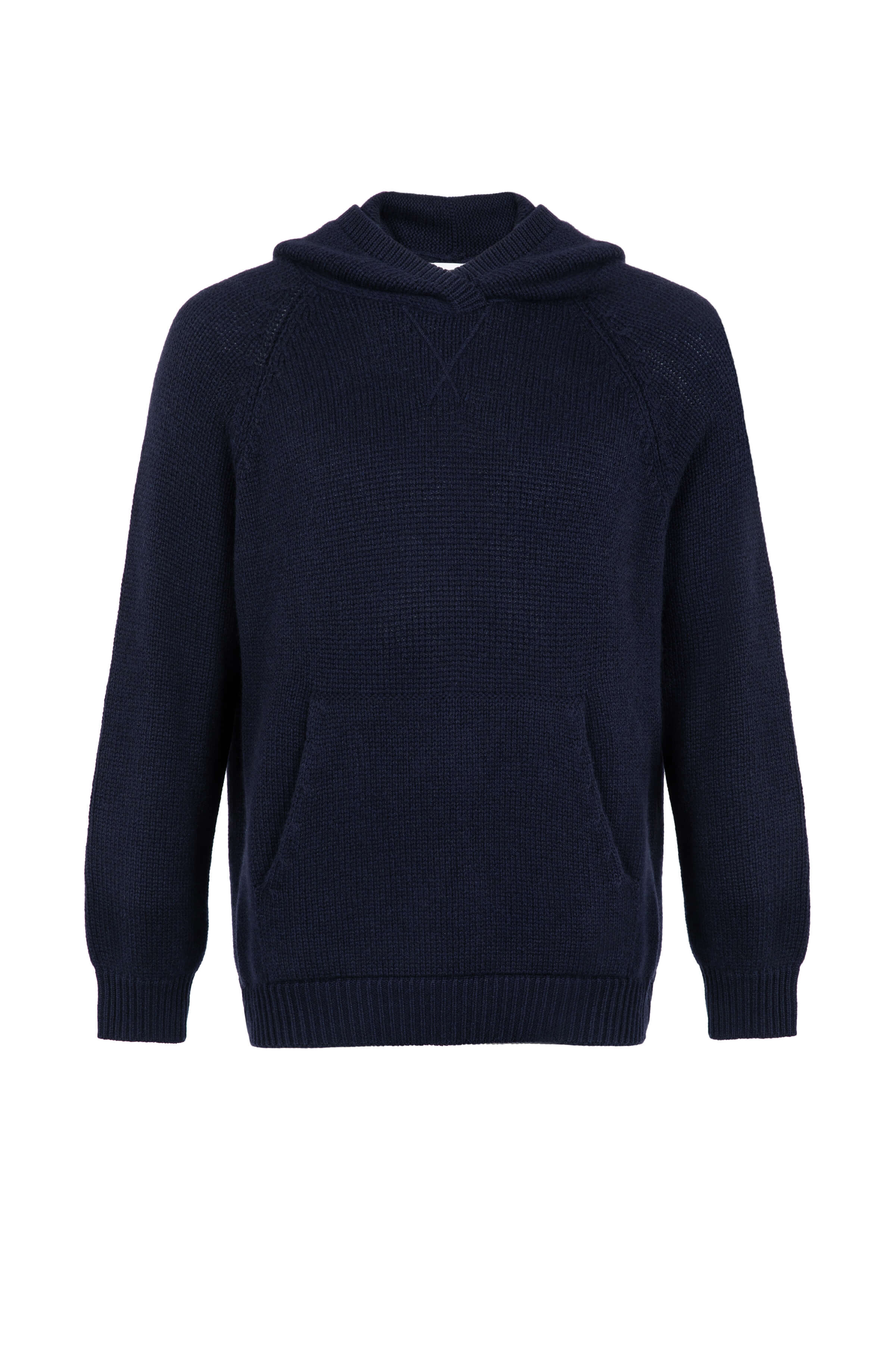 Men's Kangaroo Pocket Navy Cashmere Hoodie