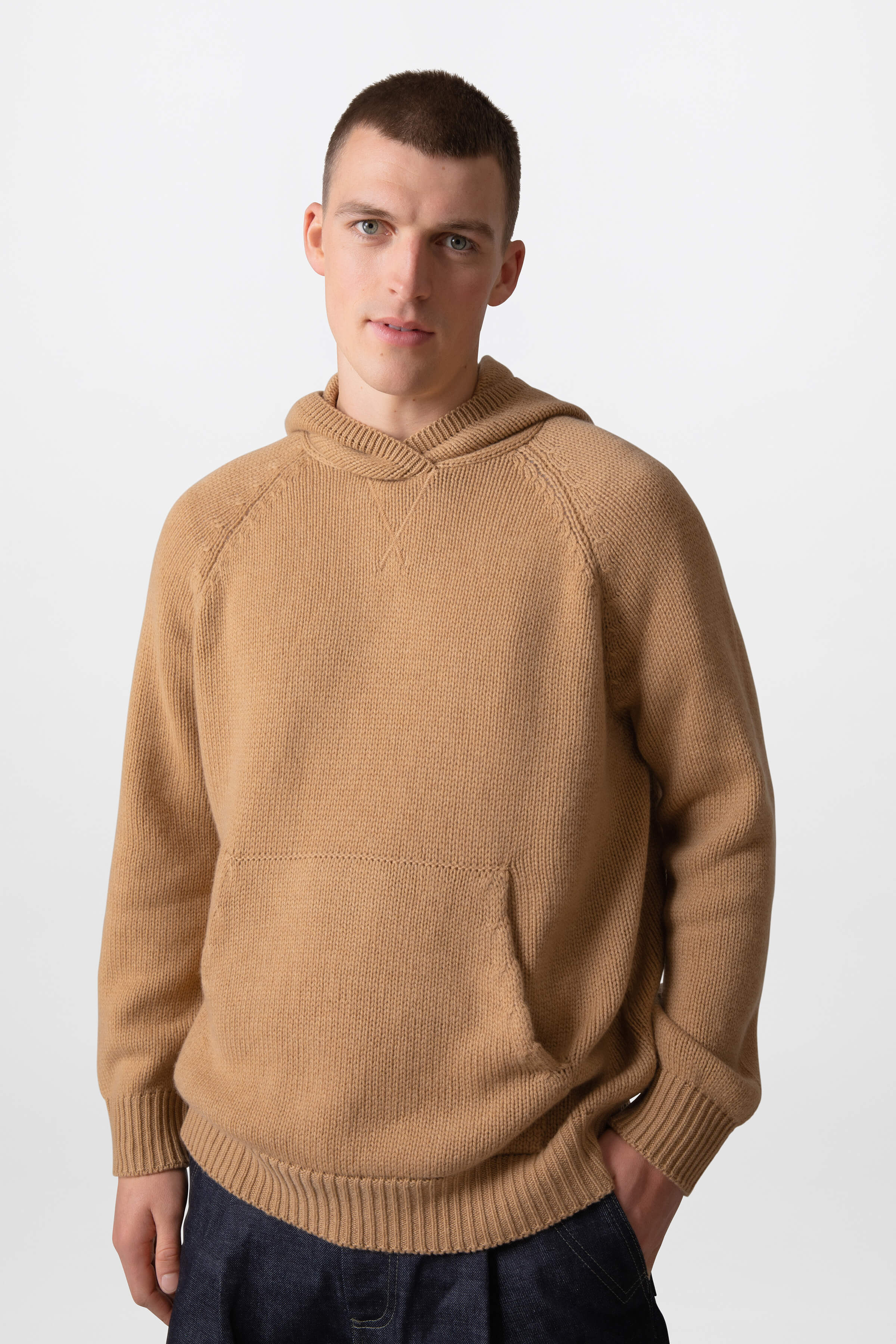 Kangaroo Pocket Cashmere Hoodie