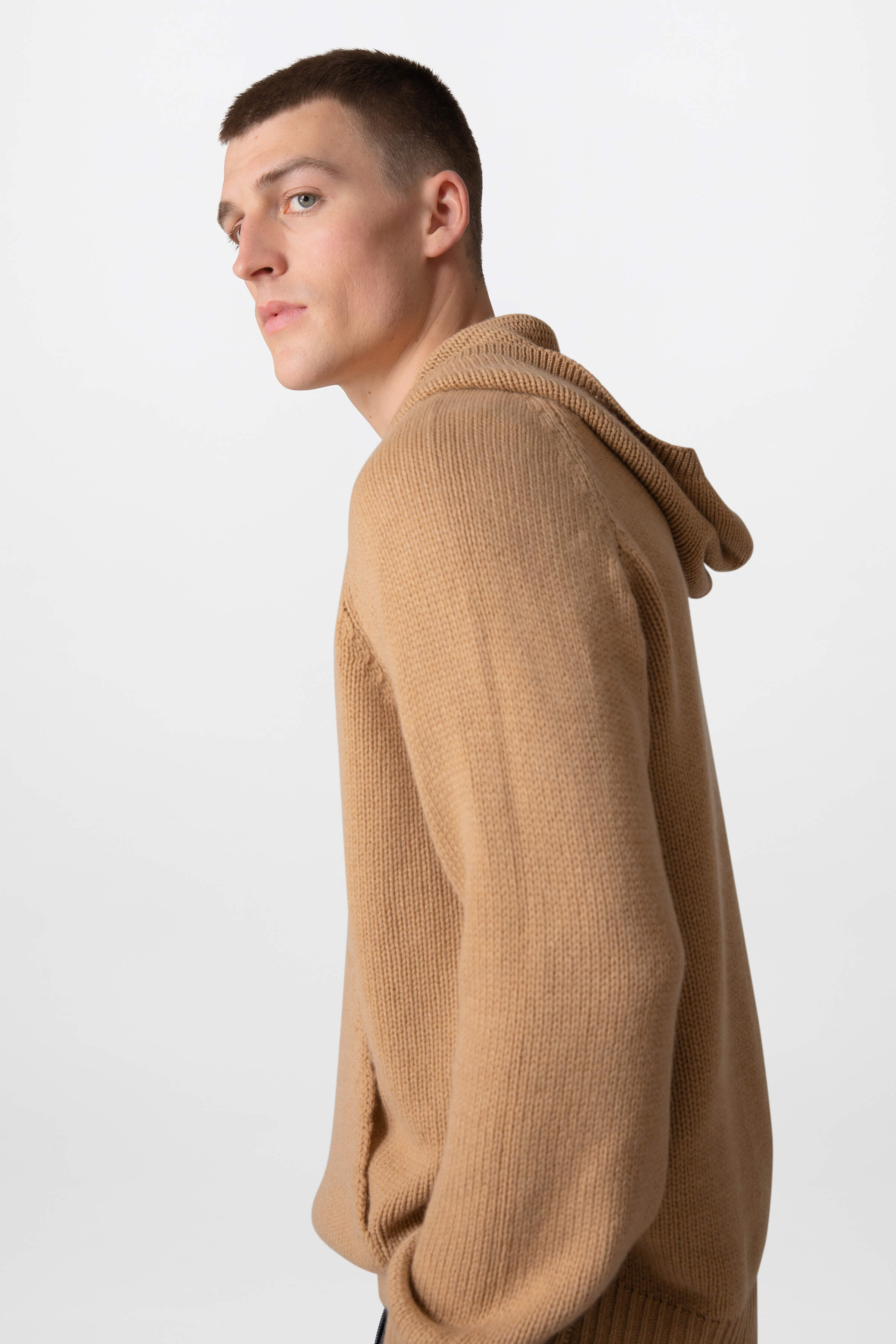 Kangaroo Pocket Cashmere Hoodie